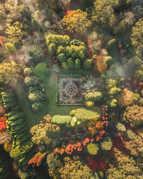 Aerial view of the Celestium Garden