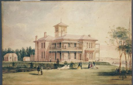 Painting of Retford Hall at Darling Point by Frederick Garling